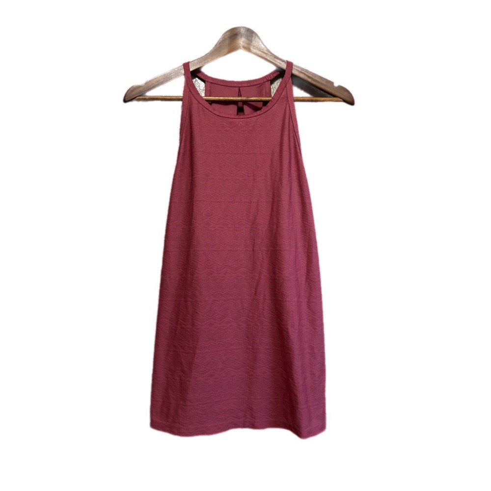 BCG Tank Top Womens Large‎ Burgundy Excellent Geometric High Neck Racerback